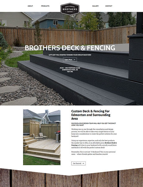 Brick and Mortar business web design Edmonton