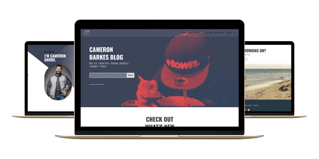 Cameron Blog mockup
