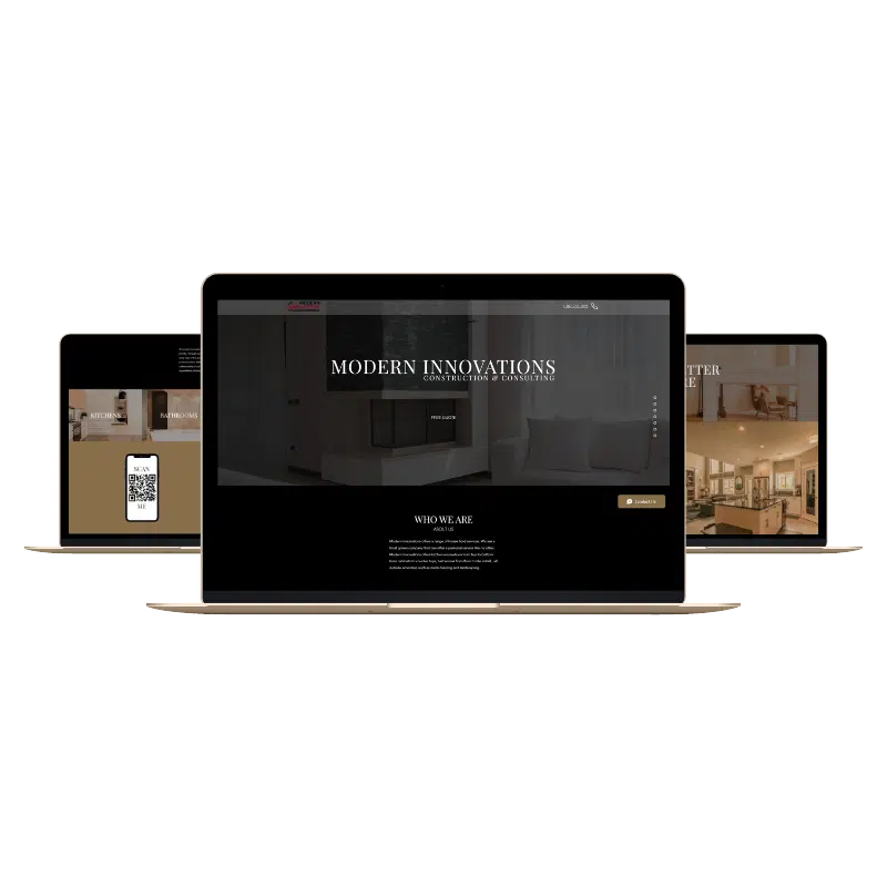 Modern Innovations 3 site mockup