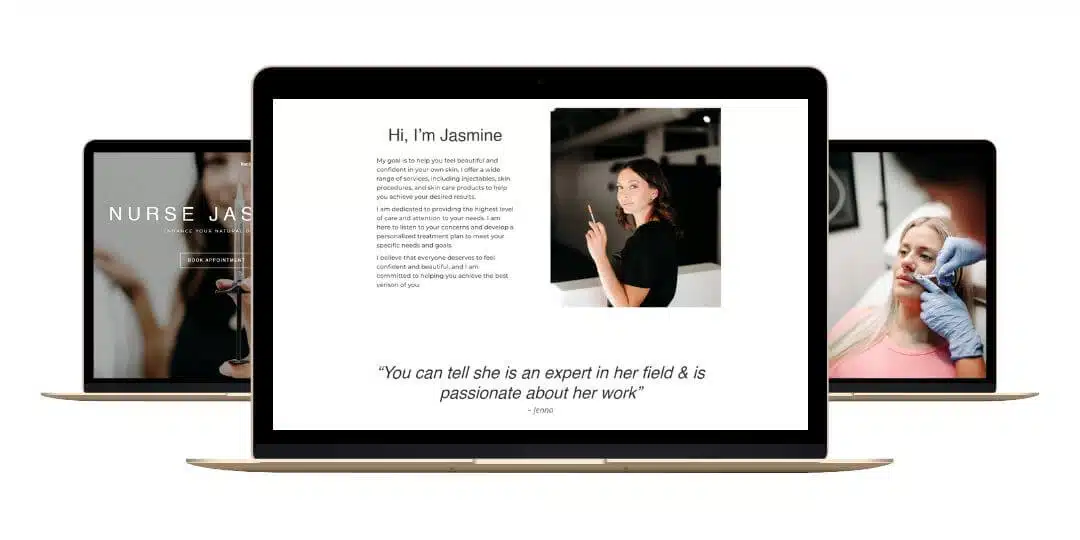 Nurse Jasmine Portfolio Mockup