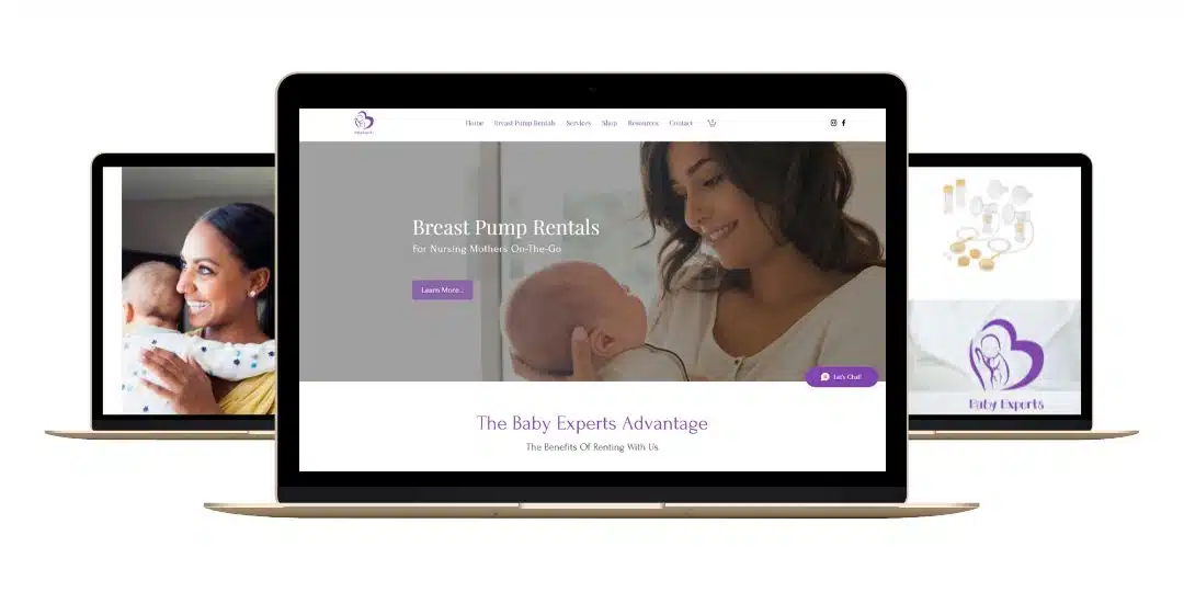 Baby Experts Portfolio Mockup