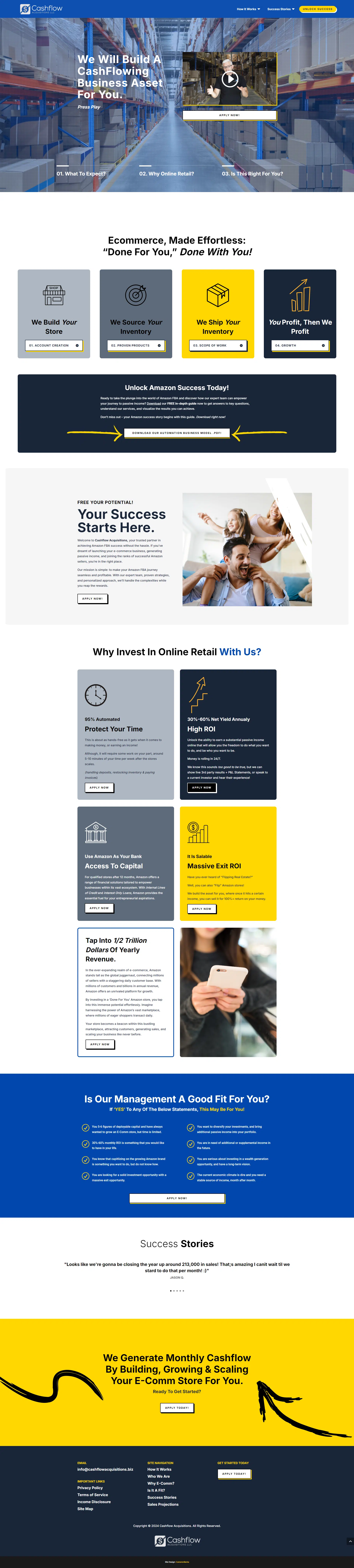 Cashflow Acquisitions Website