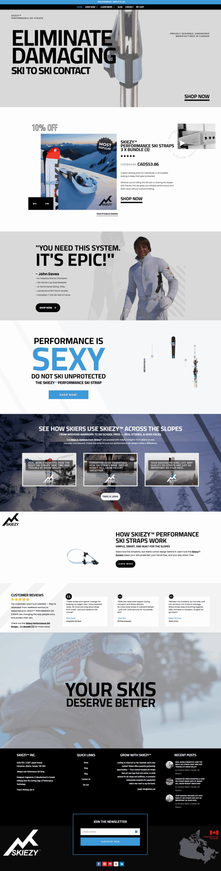 Skiezy Full webpage