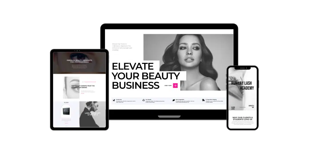 Runway Lash Academy Mockup Cameron Barke Marketing